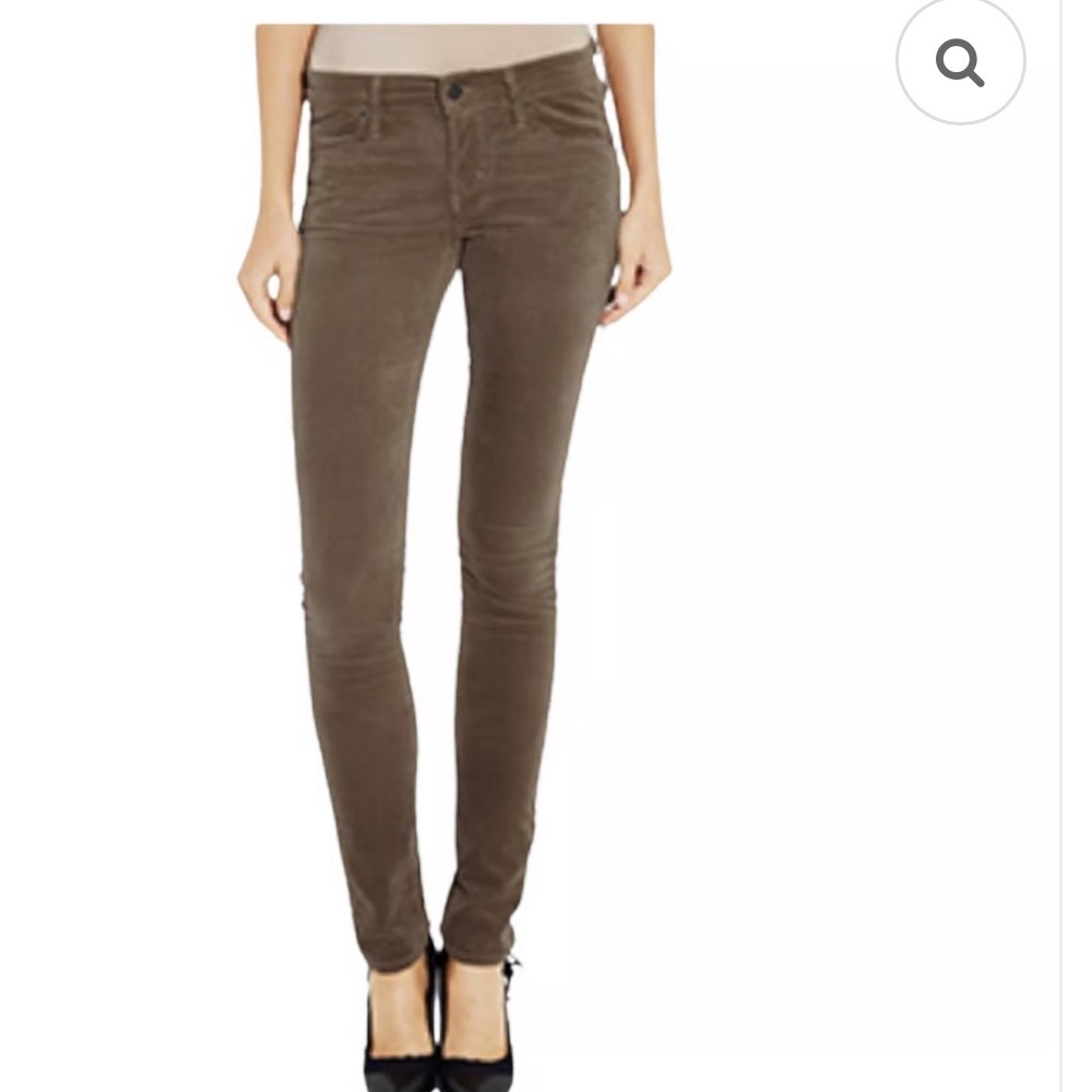Citizens Of Humanity brown low‎ rise Avedon Corduroy Pants